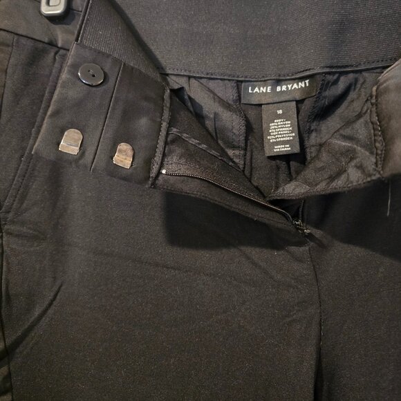 Lane Bryant Tuxedo Stripe Ankle Pants - Picture 2 of 8